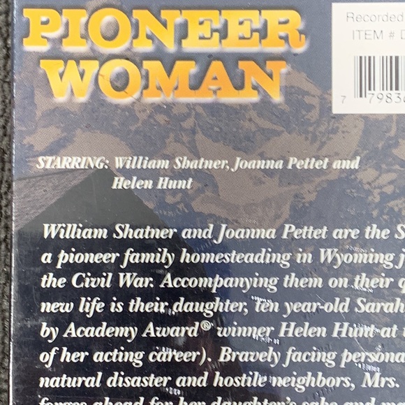 Pioneer Woman 1973 VHS 2000 William Shatner Helen Hunt New Sealed - Picture 9 of 9